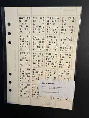 Cloth & Paper Beige Stamp Sheet Dashboard A5
